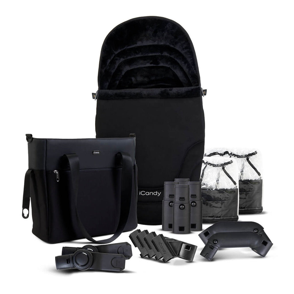 iCandy Orange 4 Travel System Bundle with Maxi-Cosi Cabriofix i-Size & Base - Black Edition 5
