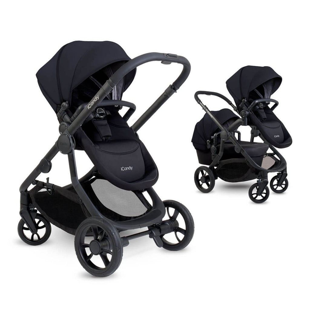 iCandy Orange 4 Travel System Bundle with Maxi-Cosi Pebble 360 Pro2 & Rotating Base - Black Edition 14