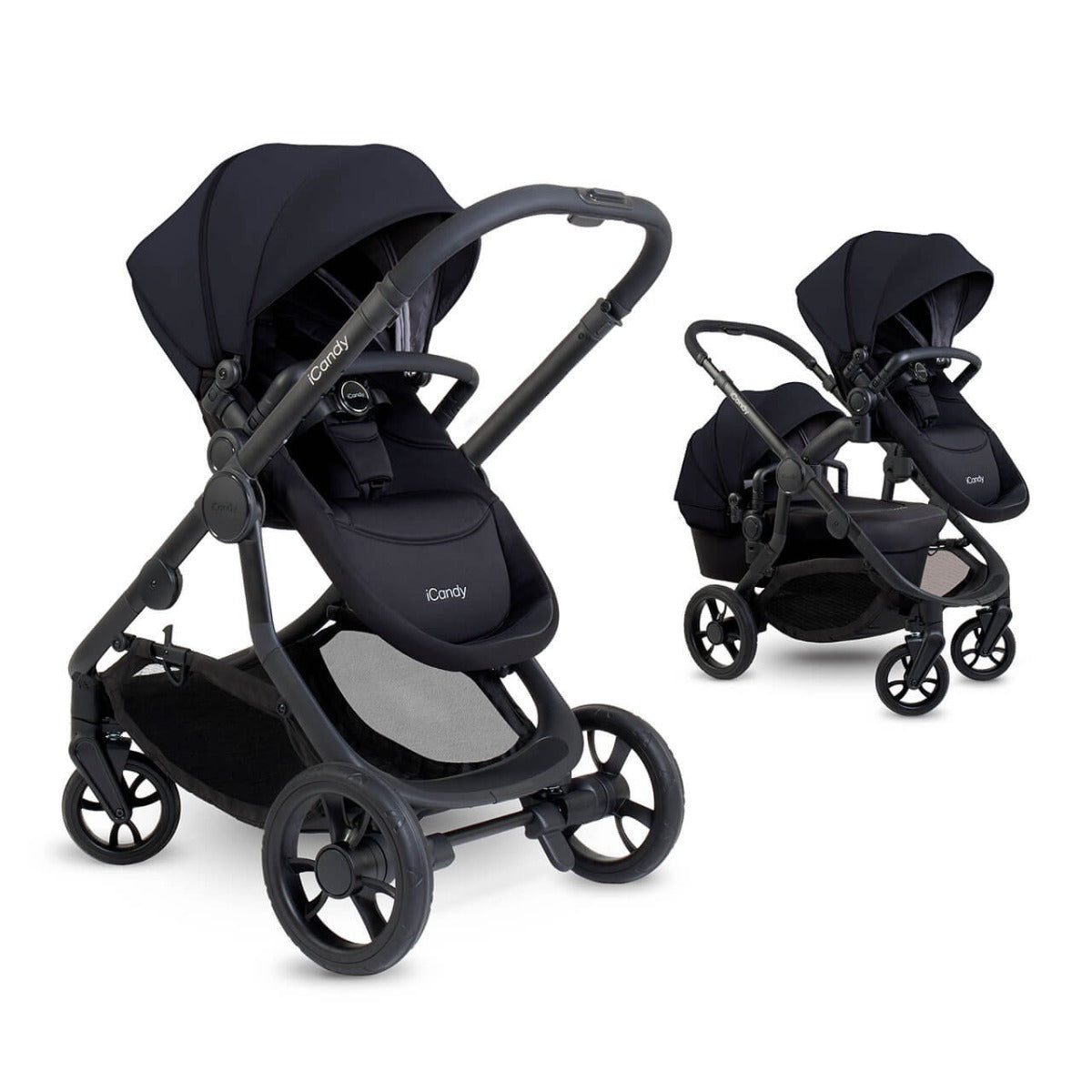 iCandy Orange 4 Double Pushchair with Complete Accessory Bundle - Black Edition 12