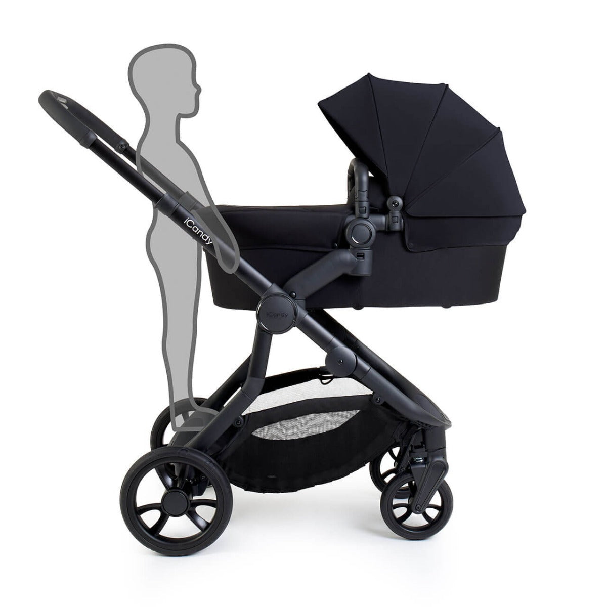 iCandy Orange 4 Travel System Bundle with Maxi-Cosi Cabriofix i-Size & Base - Black Edition 15