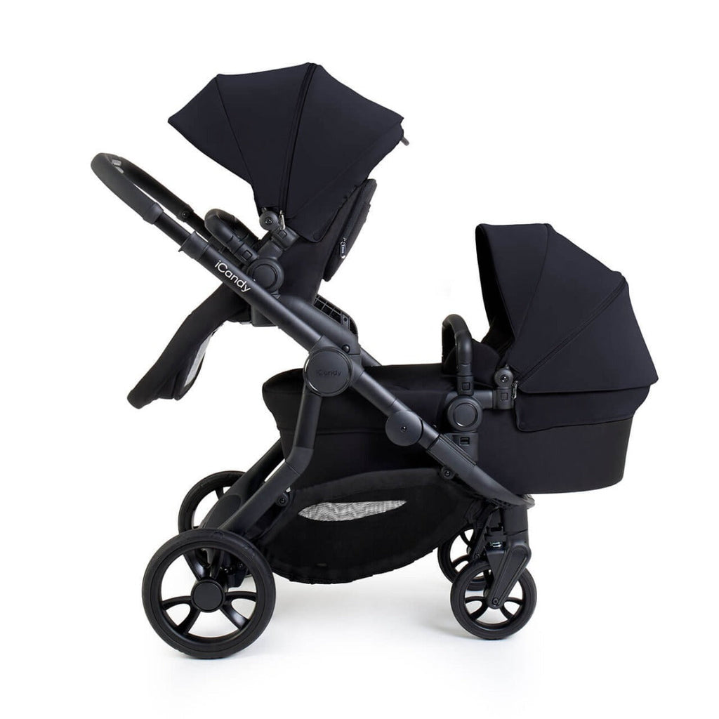 iCandy Orange 4 Double Pushchair with Complete Accessory Bundle - Black Edition 19
