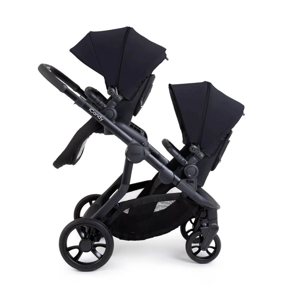 iCandy Orange 4 Double Pushchair with Complete Accessory Bundle - Black Edition 10