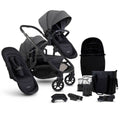 iCandy Orange 4 Double Pushchair with Complete Accessory Bundle - Fossil 1