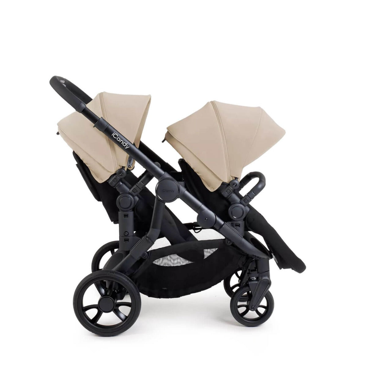 iCandy Orange 4 Twin Pushchair with Complete Accessory Bundle - Latte 4