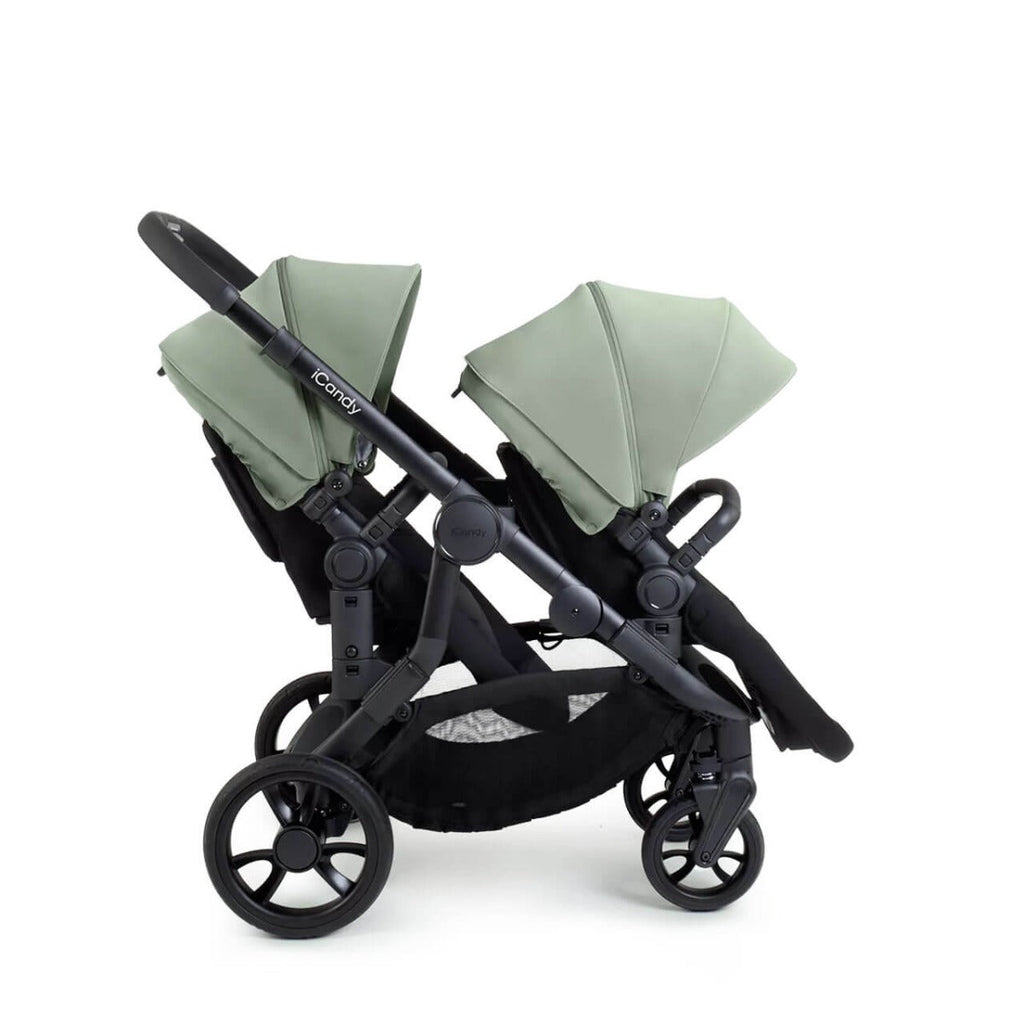 iCandy Orange 4 Twin Pushchair with Complete Accessory Bundle - Pistachio 4