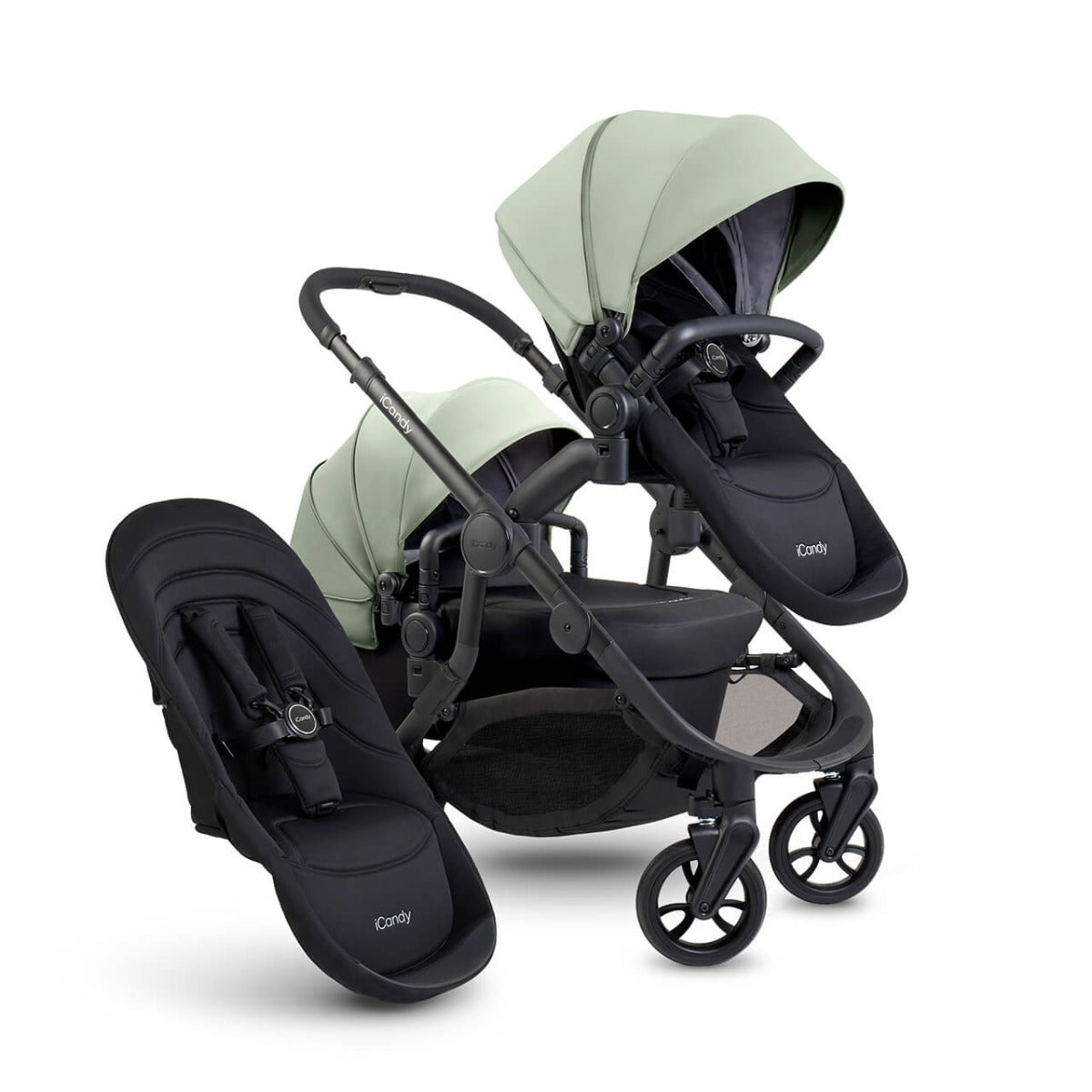 iCandy Orange 4 Double Pushchair with Complete Accessory Bundle - Pistachio 15