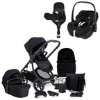 iCandy Orange 4 Travel System Bundle with Maxi-Cosi Pebble 360 Pro2 & Rotating Base - Black Edition 1