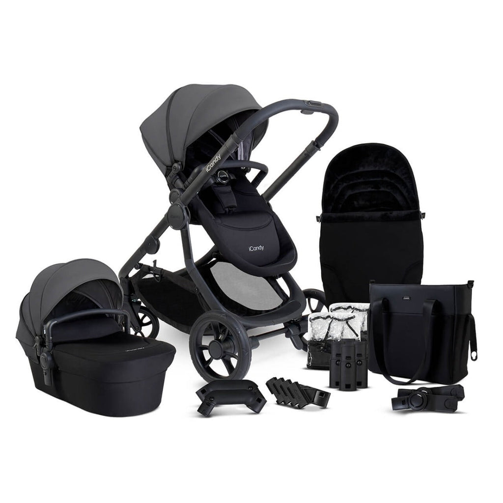 iCandy Orange 4 Travel System Bundle with Maxi-Cosi Cabriofix i-Size & Base - Fossil 15