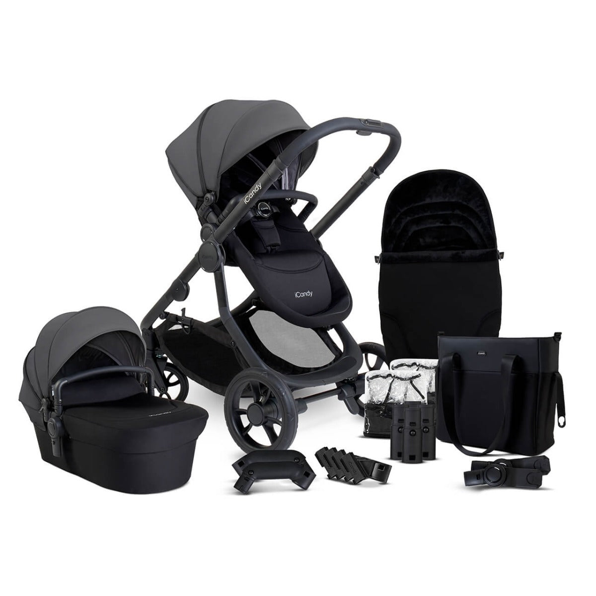 iCandy Orange 4 Travel System Bundle with Maxi-Cosi Pebble 360 Pro2 & Rotating Base - Fossil 18