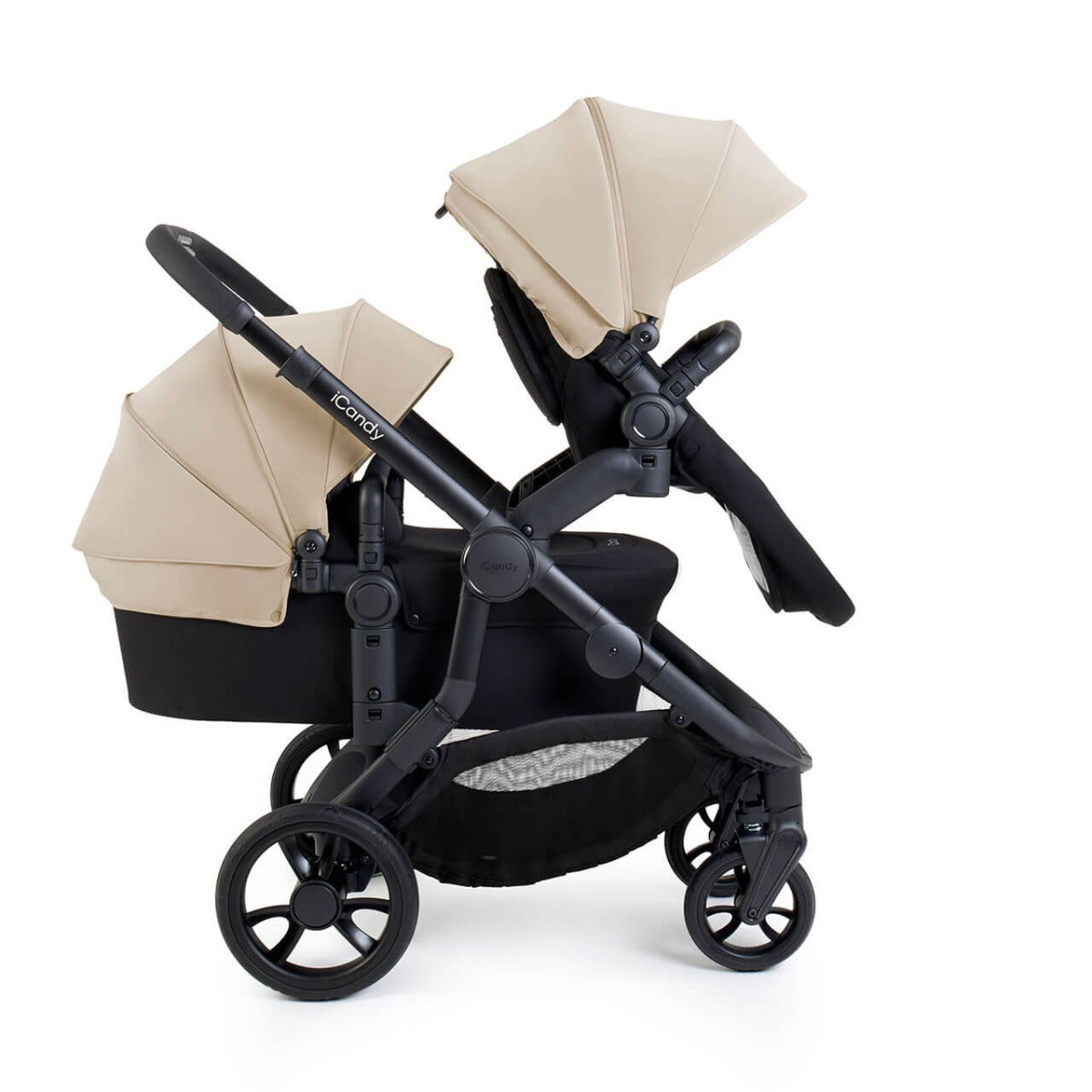 iCandy Orange 4 Double Pushchair with Complete Accessory Bundle - Latte 6