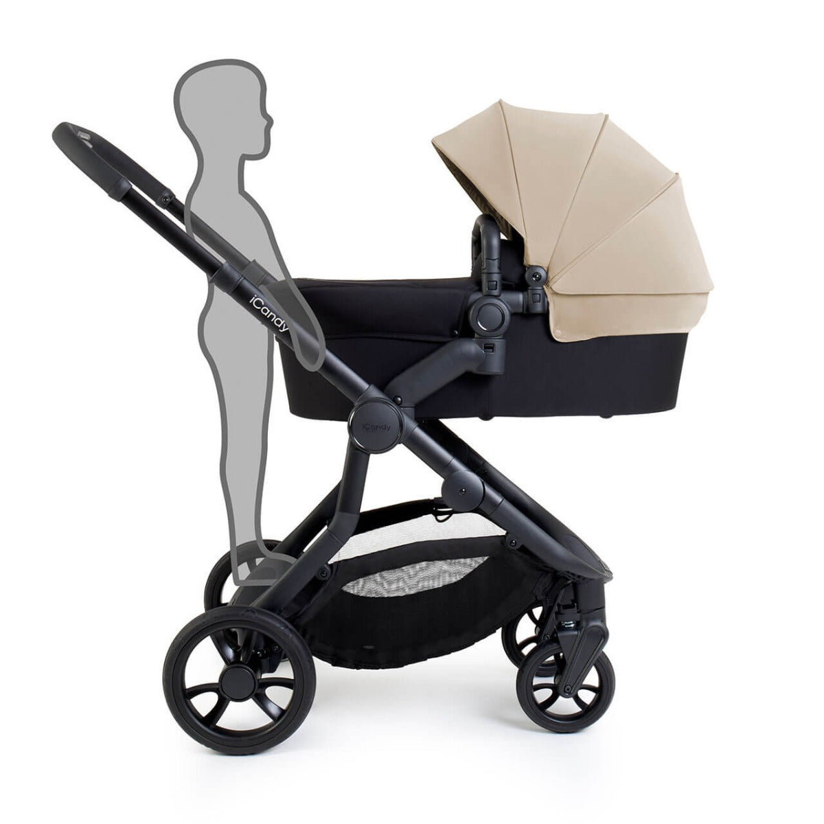 iCandy Orange 4 Travel System Bundle with Maxi-Cosi Cabriofix i-Size & Base - Latte 18