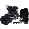 iCandy Orange 4 Twin Pushchair with Complete Accessory Bundle - Black Edition 1