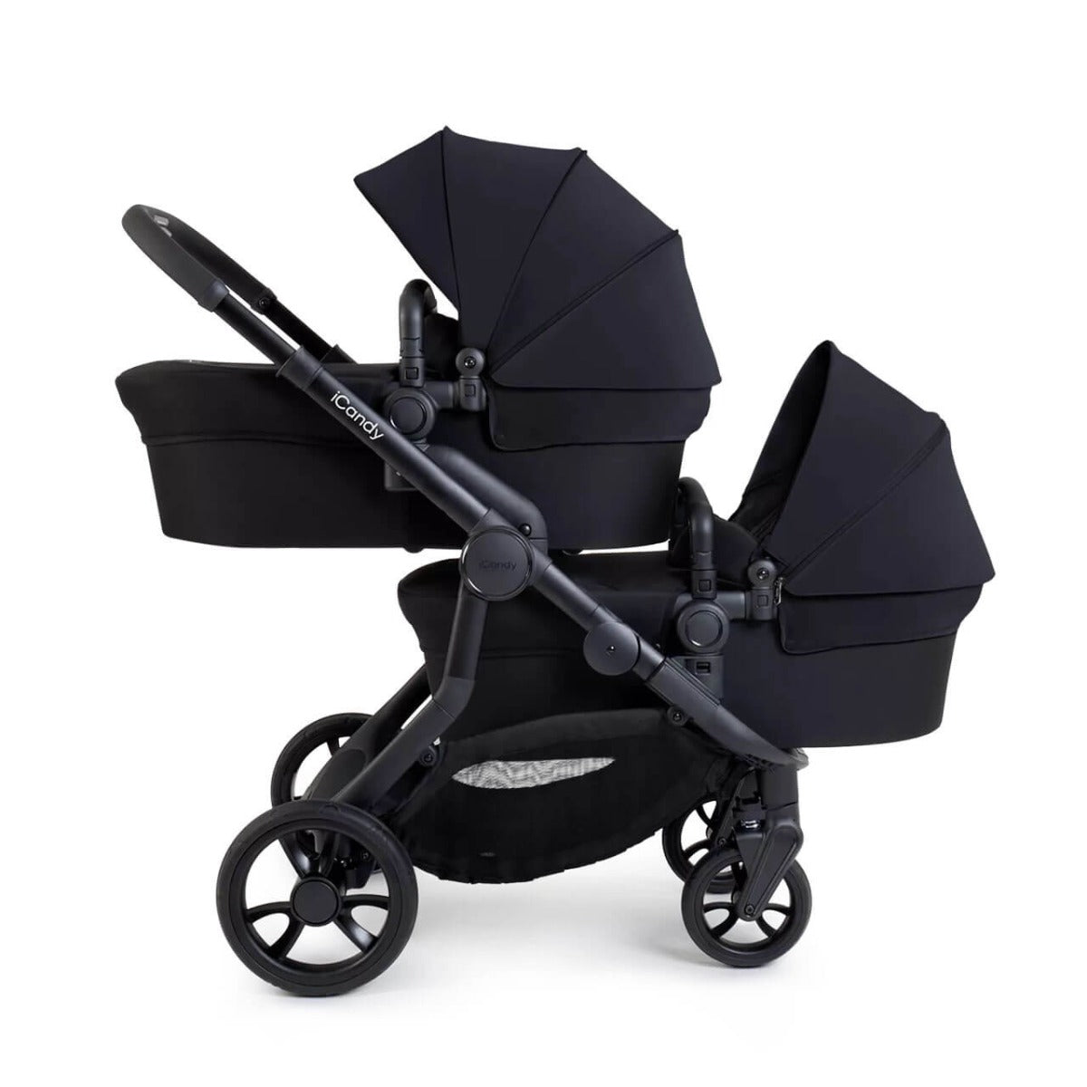 iCandy Orange 4 Twin Pushchair with Complete Accessory Bundle - Black Edition 2