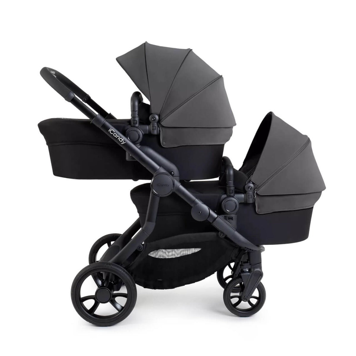 iCandy Orange 4 Twin Pushchair with Complete Accessory Bundle - Fossil 2