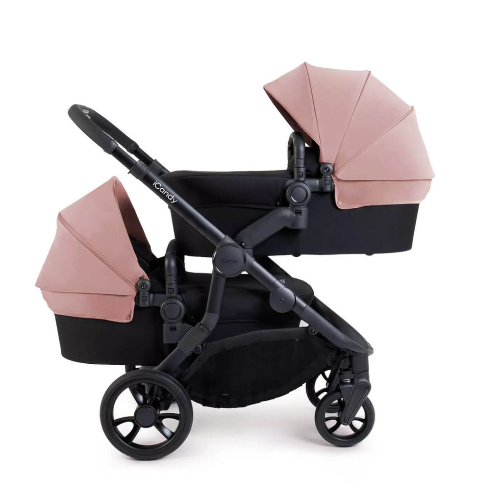 iCandy Orange 4 Twin Pushchair with Complete Accessory Bundle - Rose 3