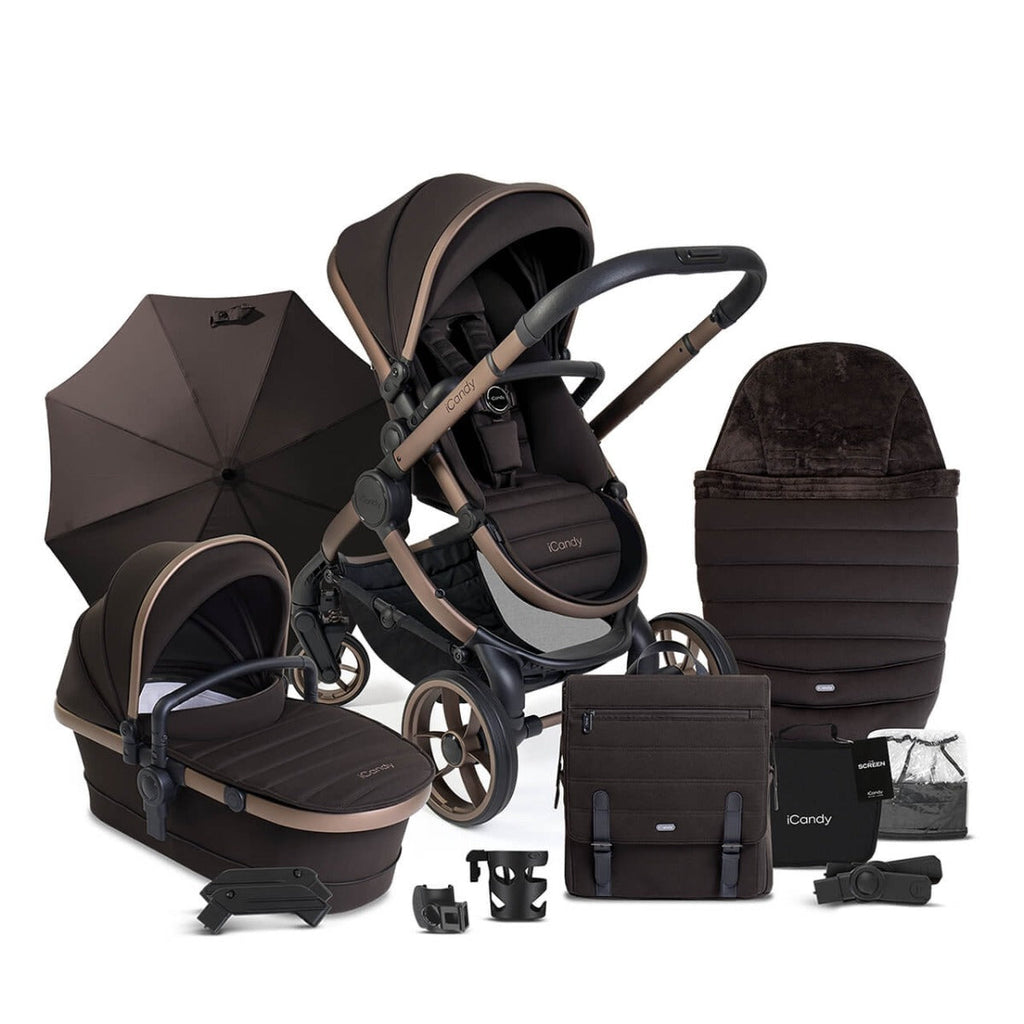 iCandy Peach 7 Complete Pushchair & Accessories Bundle - Pecan 1