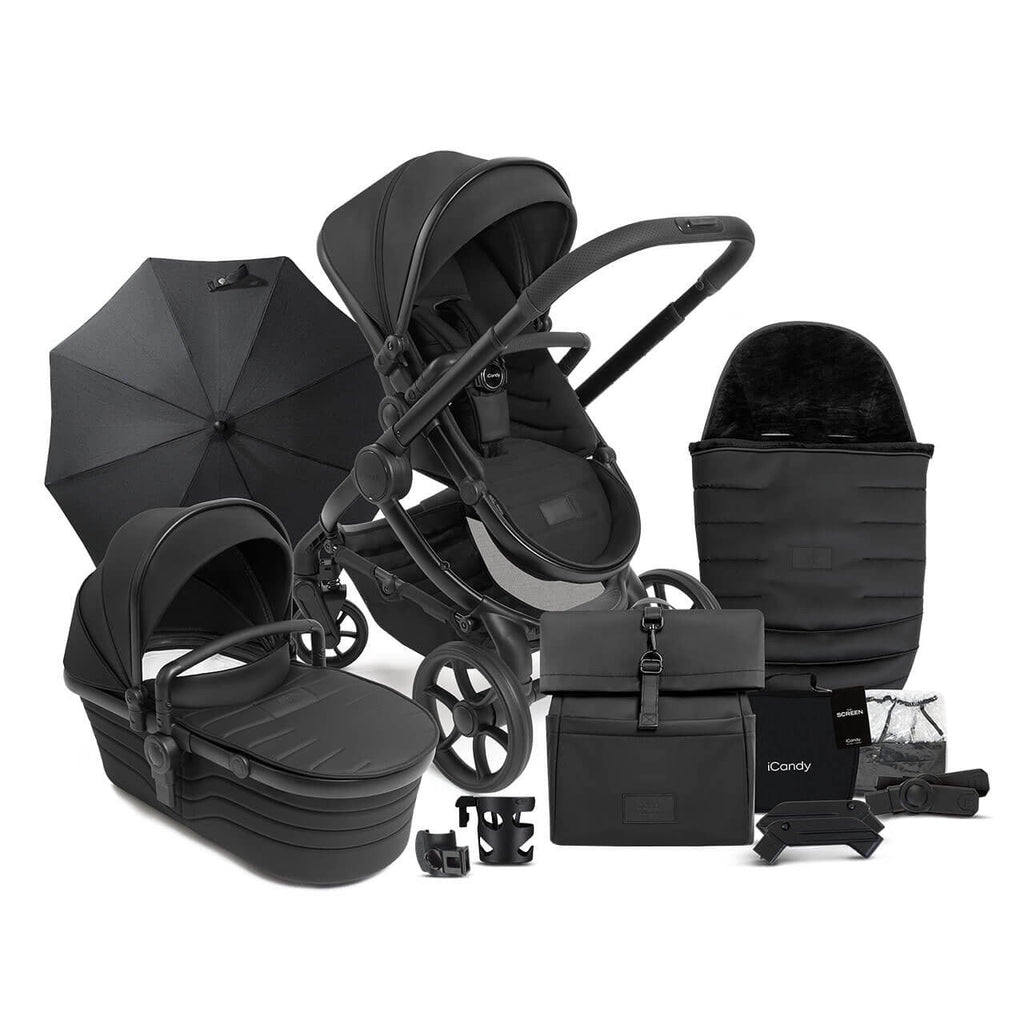 iCandy Peach 7 STUDIO Travel System Bundle with Maxi-Cosi Cabriofix iSize Car Seat & Base - Zenith 12