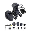 iCandy Peach 8 Maxi-Cosi Cabriofix iSize Car Seat & Base Bundle - Grey