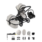 iCandy Peach 8 Maxi-Cosi Cabriofix iSize Car Seat & Base Bundle - Taupe