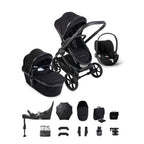 iCandy Peach 8 Cybex Cloud T Car Seat & 360 Base Bundle - Black