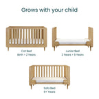 Tutti Bambini Japandi 2 Piece Room Set - Light Oak
