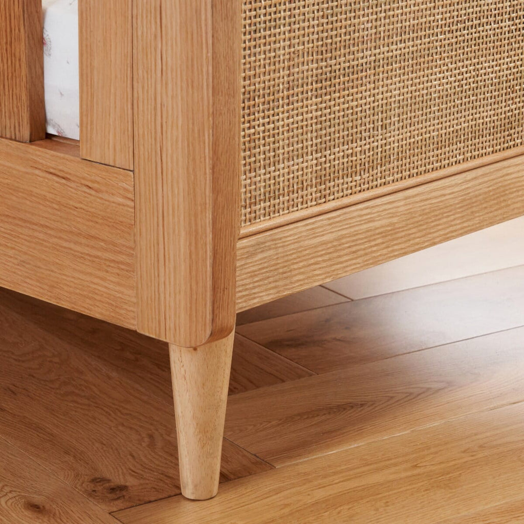 Tutti Bambini Japandi Cot Bed - Light Oak