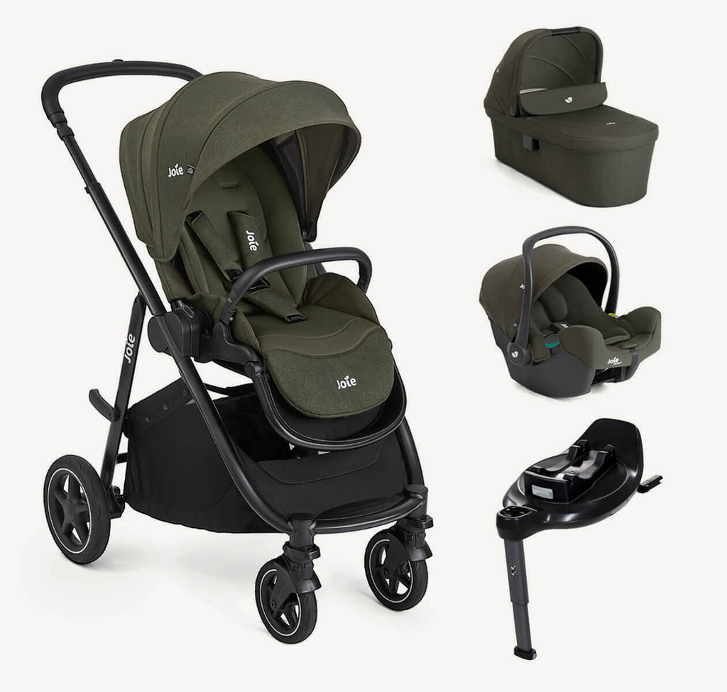 Joie Versatrax On The Go Encore Travel System Bundle - Fern