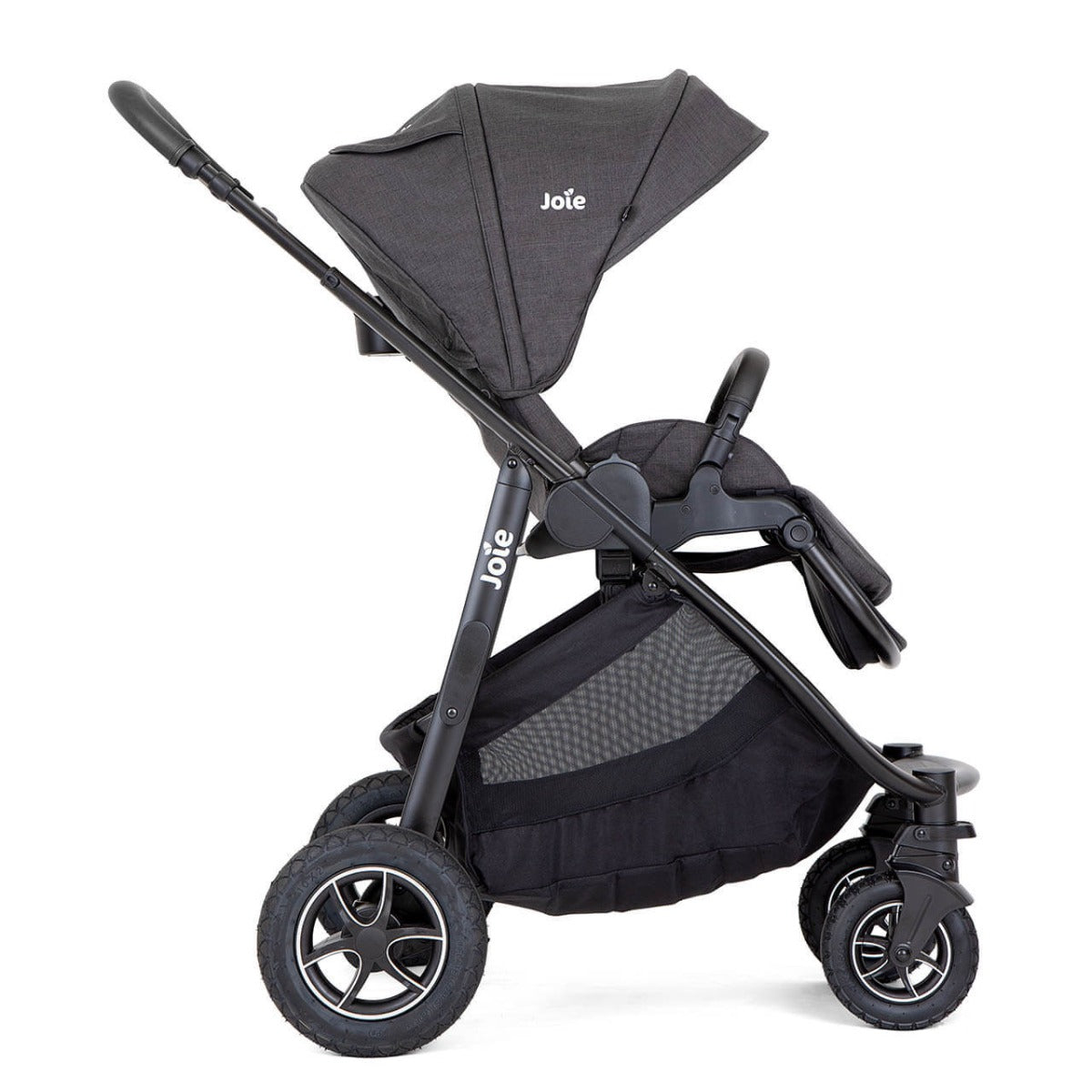 Joie Versatrax with Ramble XL Carrycot - Shale 10