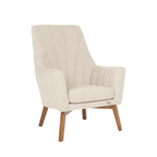 Tutti Bambini Jonah Luxe Rocking Chair & Foot Stool - Boucle Mushroom - Mushroom