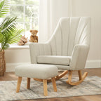 Tutti Bambini Jonah Rocking Chair & Foot Stool - Pebble