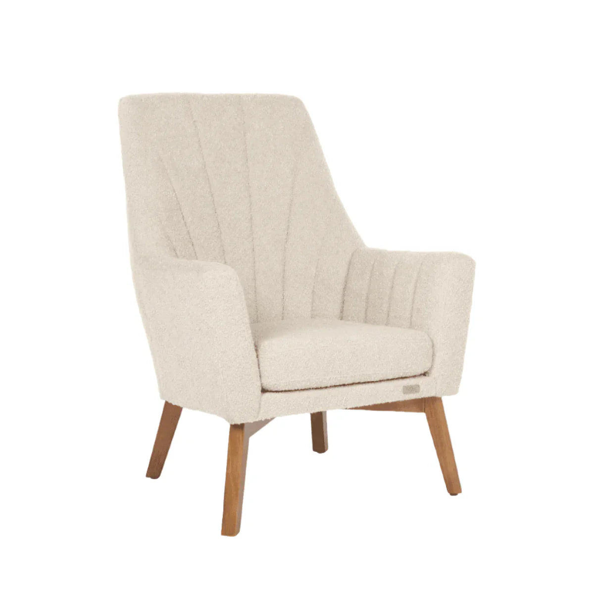 Tutti Bambini Jonah Luxe Rocking Chair & Foot Stool - Boucle Mushroom