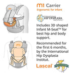 Lascal M1 Baby Carrier - Sunset Red