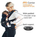 Lascal M1 Baby Carrier - Sunset Red