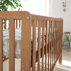 Tutti Bambini Malmo Cot Bed with Rio Furniture 2 Piece Room Set - Dove Grey/Honey Oak