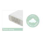 Obaby Maya Single Bed - White With Natural
