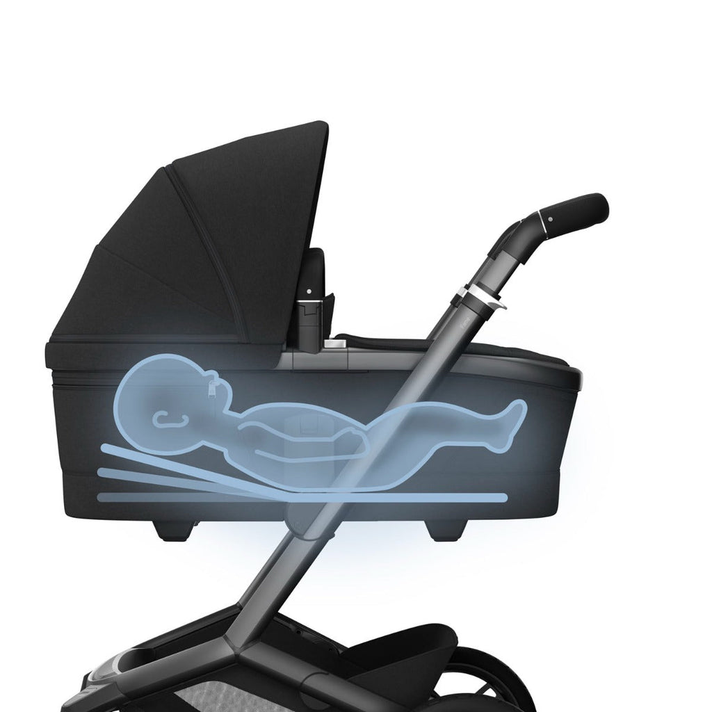 Maxi-Cosi Fame Pushchair + Carrycot - Twillic Black 6