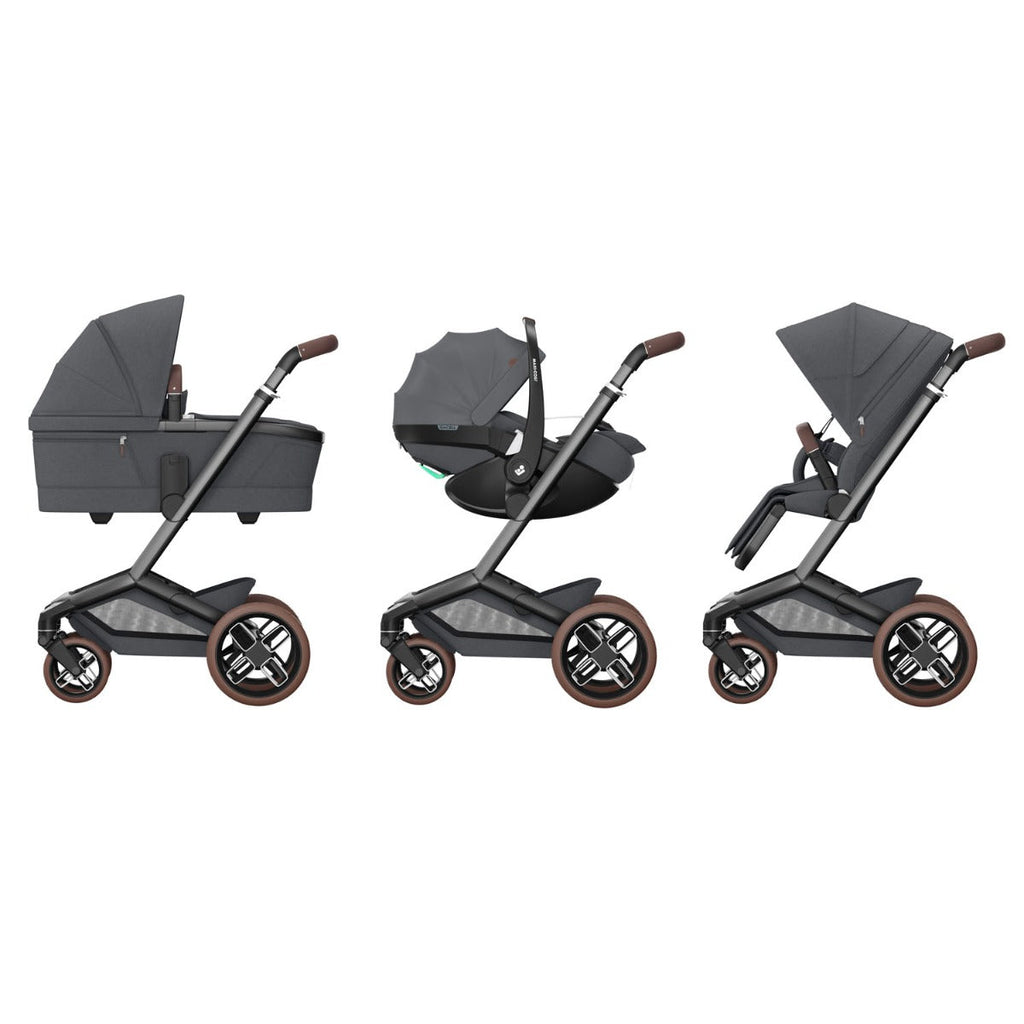 Maxi-Cosi Fame Pebble 360 Pro 2 Travel System Bundle - Twillic Graphite 12