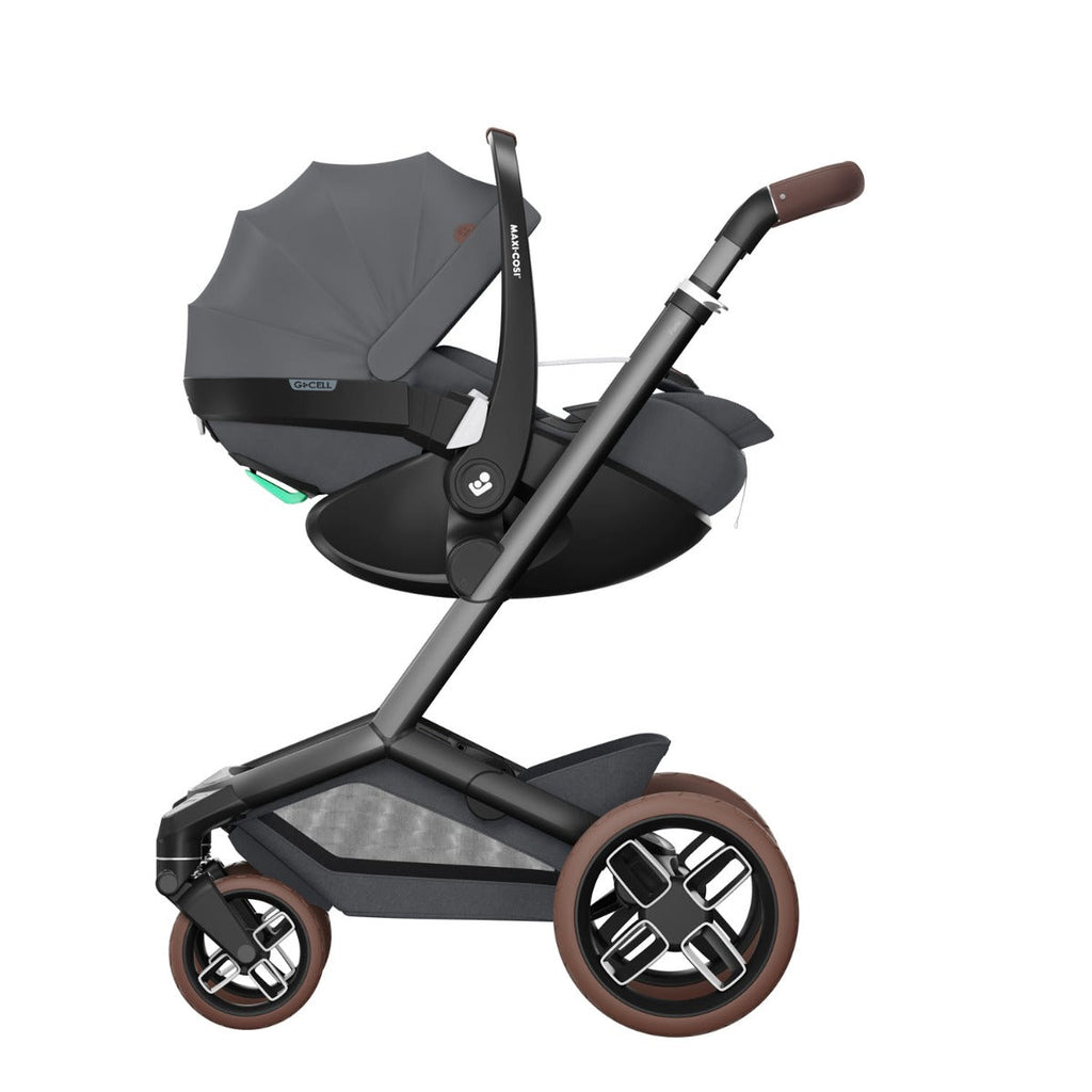 Maxi-Cosi Fame Pebble 360 Pro 2 Premium 9 Piece Travel System Bundle - Twillic Graphite 24