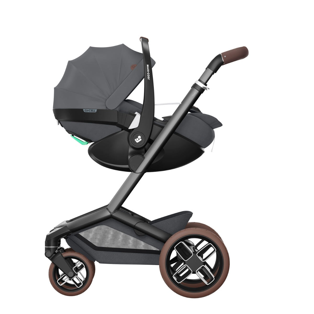 Maxi-Cosi Fame Pebble 360 Pro 2 Premium 9 Piece Travel System Bundle - Twillic Graphite 24