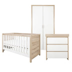 Tutti Bambini Modena 3 Piece Room Set - White & Oak