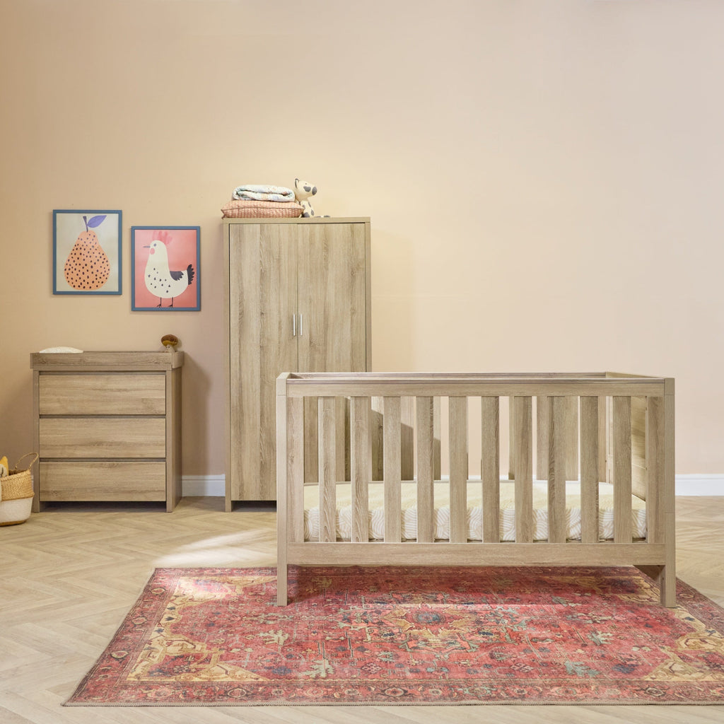 Tutti Bambini Modena 3 Piece Room Set - Oak