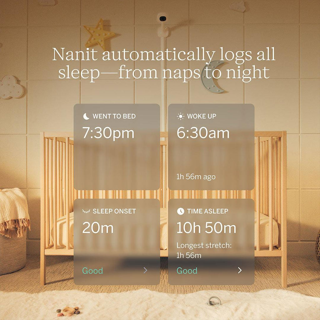 Nanit Pro Baby Monitor + Wall Mount - White