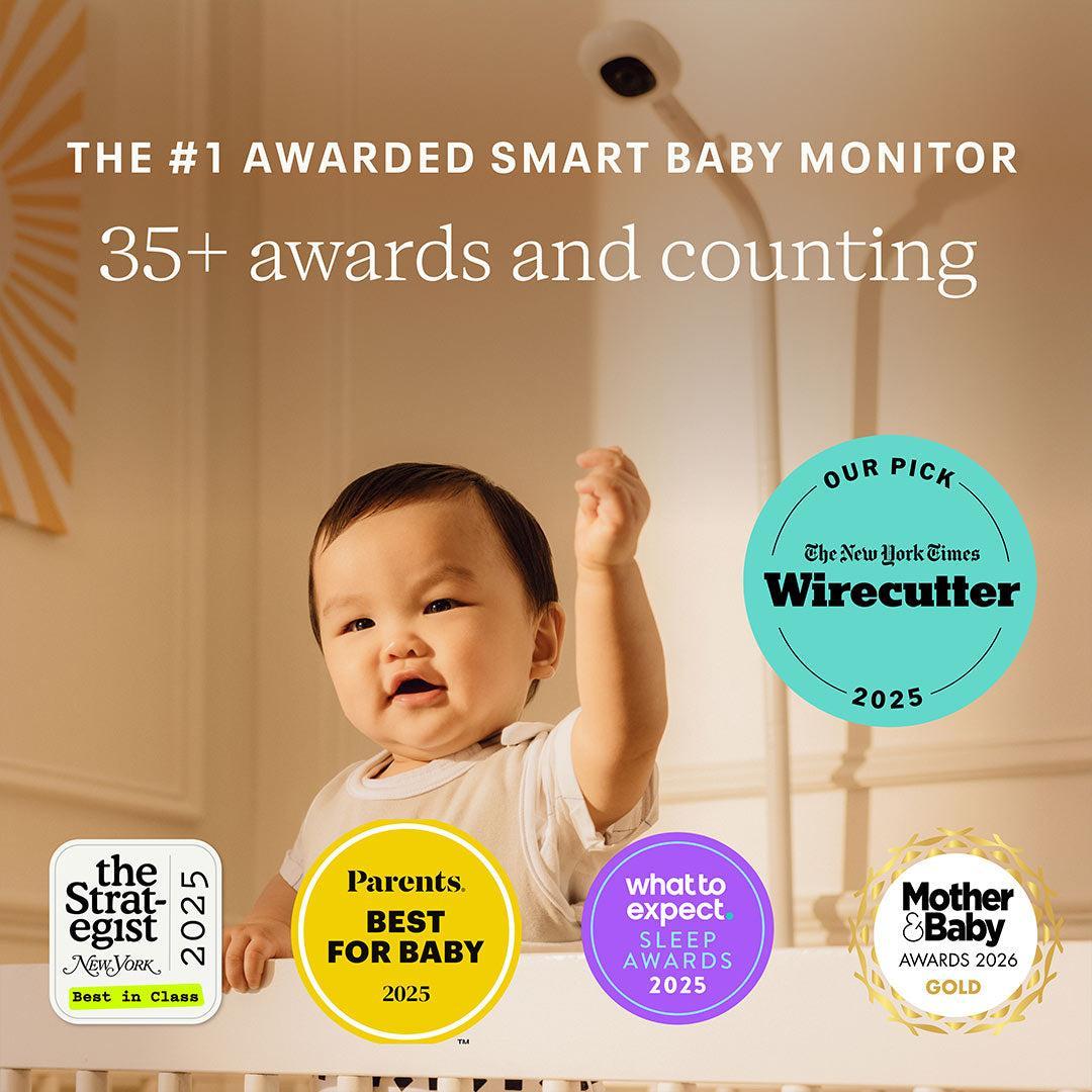 Nanit Pro Baby Monitor + Wall Mount - White