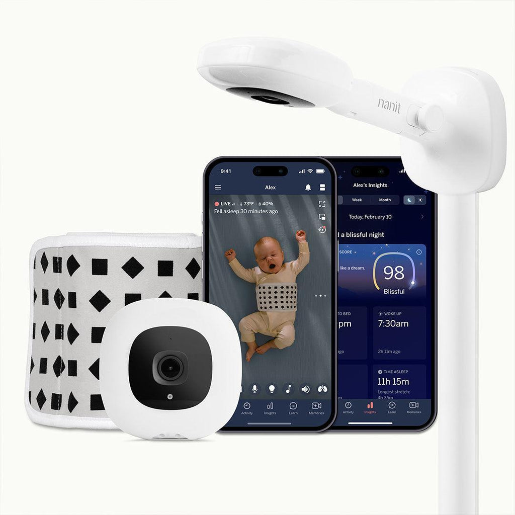Nanit Pro Baby Monitor + Wall Mount - White
