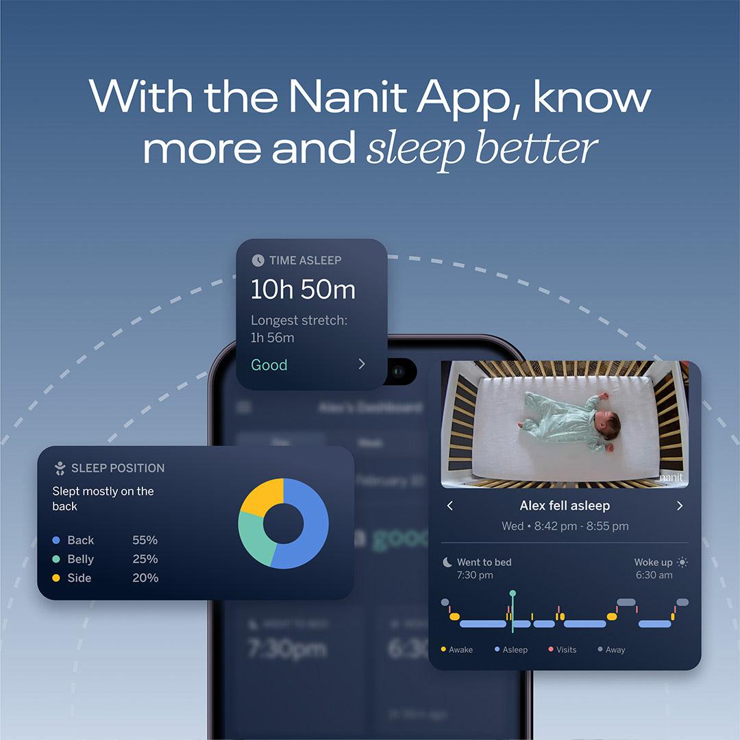 Nanit Pro Baby Monitor + Wall Mount - Black