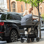 Nuna CARI NEXT Lay Flat Car Carrycot - Caviar 2