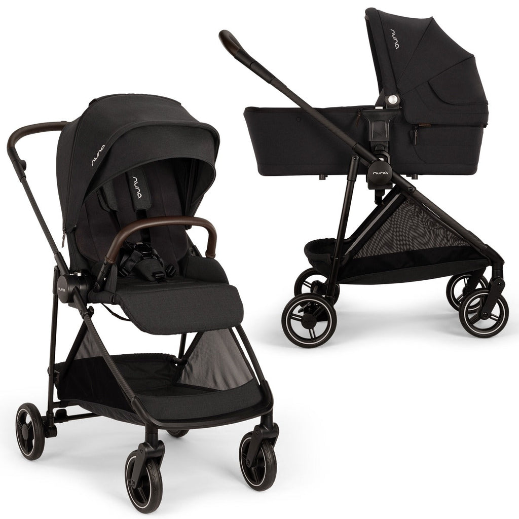 Nuna IXXA Next Stroller + LYTL Carrycot + PIPA URBN Travel System Bundle - Caviar 15