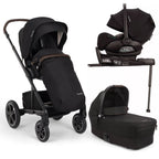 Nuna MIXX Next with ARRA Flex & Base Curv Travel System Bundle - Caviar