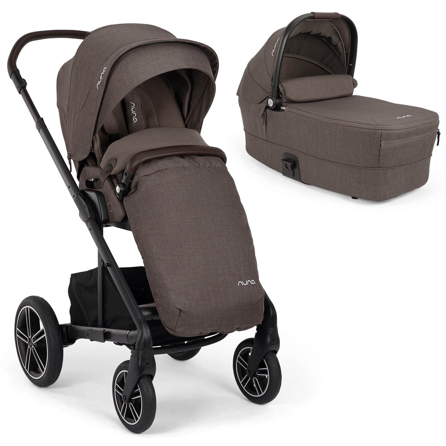 Nuna MIXX Next with ARRA Flex & Base Curv Travel System Bundle - Chestnut