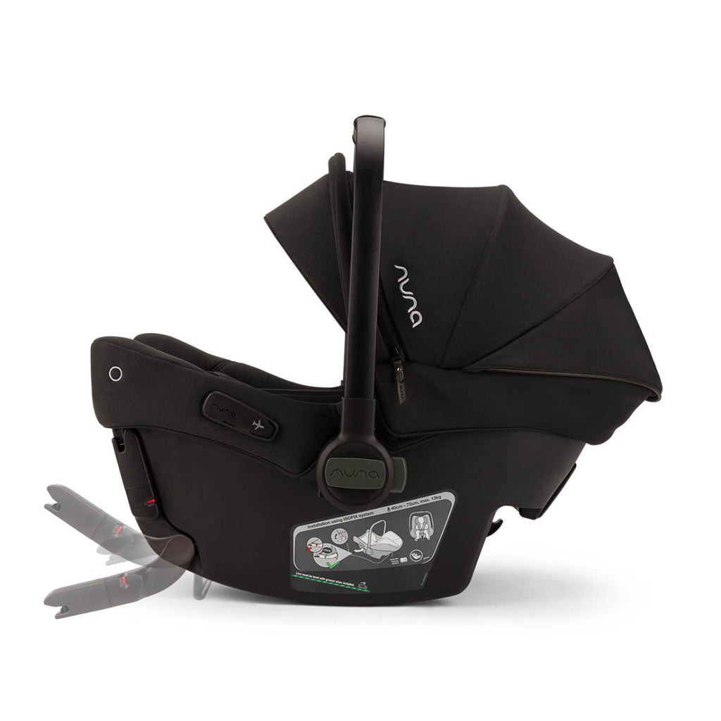 Nuna SWIV Next Stroller + LYTL Carrycot + PIPA URBN Travel System Bundle - Caviar 35